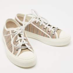 Dior Multicolor Canvas Walk'n'Dior Low Top Sneakers Size 37