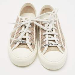 Dior Multicolor Canvas Walk'n'Dior Low Top Sneakers Size 37