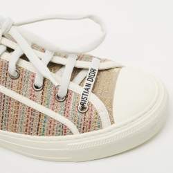 Dior Multicolor Canvas Walk'n'Dior Low Top Sneakers Size 37