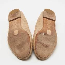 Pre Owned Dior Beige Cannage Suede Smoking Slippers Size 40