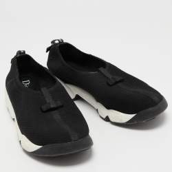 Pre Owned Dior Black Mesh Fusion Sneakers Size 40
