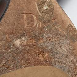 Pre Owned Christian Dior Black Leather Vision Knee Length Boots Size 41