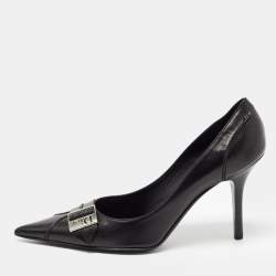 Dior Black Leather Pointed Toe Pumps Size 39.5