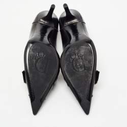 Dior Black Leather Pointed Toe Pumps Size 39.5