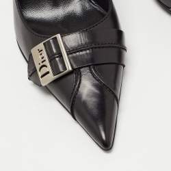 Dior Black Leather Pointed Toe Pumps Size 39.5