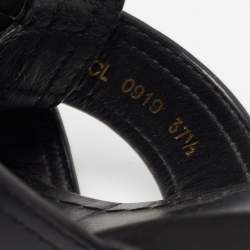Dior Black Leather 30 Montaigne  Slide Size 37.5