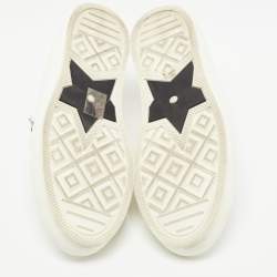 Dior  White Canvas Walk N Dior Low Top Sneakers Size 39