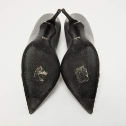 Dior Grey/Blue Patent Pointed Toe Pumps Size 39