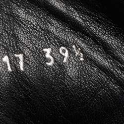 Pre Owned Dior Black Perforated Leather and Suede J'adior High Top Sneakers Size 39.5