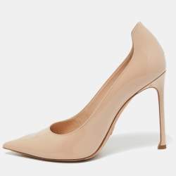 Dior Beige Patent Leather Pointed Toe Pumps Size 39 