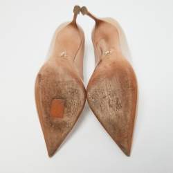 Dior Beige Patent Leather Pointed Toe Pumps Size 39 