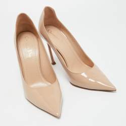 Dior Beige Patent Leather Pointed Toe Pumps Size 39 