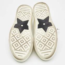 Dior White Canvas Walk'n'Dior Low Top Sneakers Size 36.5