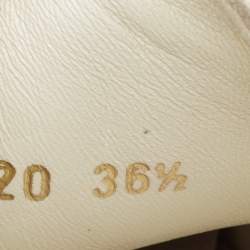 Dior White Canvas Walk'n'Dior Low Top Sneakers Size 36.5