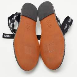 Dior Beige/Black Mesh and Suede Nicely D  Flats Size 37