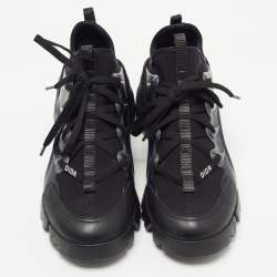 Dior Black Neoprene and Leather D-Connect Sneakers Size 37.5