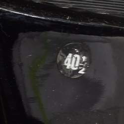 Pre Owned Dior Black Leather Star Chain Slingback Sandals Size 40.5