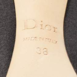 Pre Owned Dior Black Satin Embellished Pumps Size 38