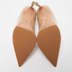 Dior Beige Patent Leather Pointed Toe Pumps Size 36