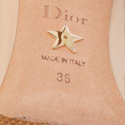 Dior Beige Patent Leather Pointed Toe Pumps Size 36