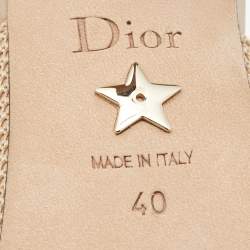 Dior Beige Fabric J'adior Slingback Pumps Size 40