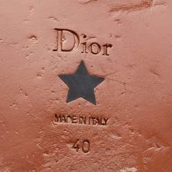 Dior Cream Leather Wildior Slingback Flat Sandals Size 40