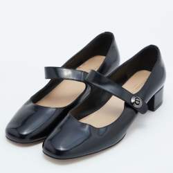 Pre Owned Dior Black Patent Leather Pumps Size 40