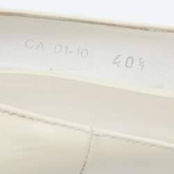 Pre Owned Dior Beige Patent Leather Miss Dior Pumps Size 40.5