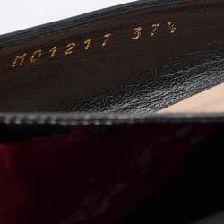 Dior Black Patent Leather Pointed Toe Ballet Flats Size 37.5