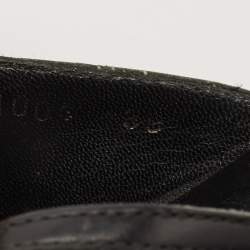 Dior Black Denim Slide Sandals Size 39