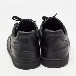 Pre Owned Dior Black Leather and Suede Low Top Sneakers Size 38