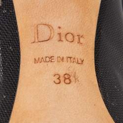 Dior Black Suede and Mesh Songe Pumps Size 38