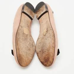 Dior Pink Cannage Leather Bow Ballet Flats Size 40