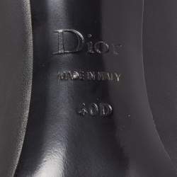 Dior Black Leather Pointed Cap Toe Pumps Size 40