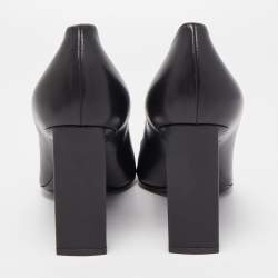Dior Black Leather Pointed Cap Toe Pumps Size 40