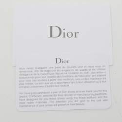 Pre Owned Dior Navy Blue Canvas and Leather Walk'n'Dior  Sneakers Size 38