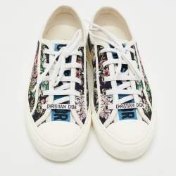 Dior Multicolor Canvas Walk'n'Dior Sneakers Size 37.5