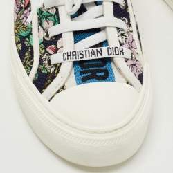 Dior Multicolor Canvas Walk'n'Dior Sneakers Size 37.5