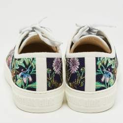 Dior Multicolor Canvas Walk'n'Dior Sneakers Size 37.5