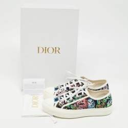Dior Multicolor Canvas Walk'n'Dior Sneakers Size 37.5