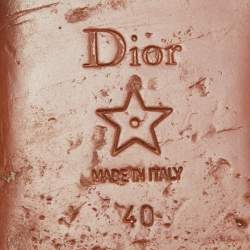 Dior Brown Leather 30 Montaigne Flat Slide Size 40