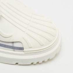 Pre Owned Dior White Rubber and Technical Mesh Dior ID Sneakers Size 41