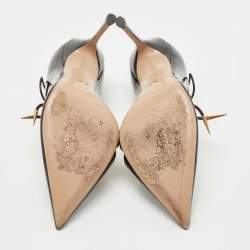 Dior Black Patent Dorsey Pointed Toe Pumps Size 37