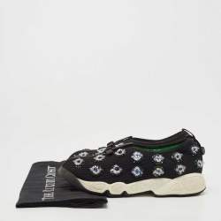 Pre Owned Dior Black Mesh Fusion Low Top Sneakers Size 36.5
