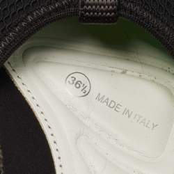 Pre Owned Dior Black Mesh Fusion Low Top Sneakers Size 36.5