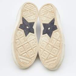 Dior Blue Oblique Canvas Walk'n'Dior Low Top Sneakers Size 38