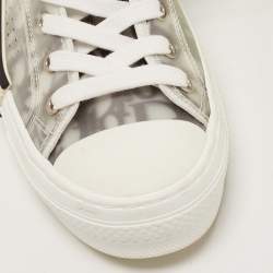 Pre Owned Dior Green/White PVC and Mesh B23 Sneakers Size 38