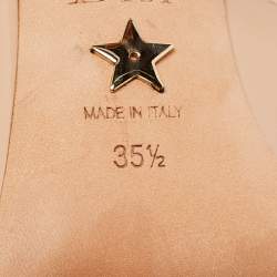 Pre Owned Dior Beige Patent Jadior Slingback Pumps Size 35.5