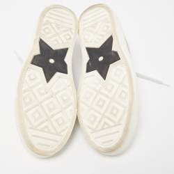 Dior Grey/Off White Oblique Canvas Walk'n'Dior Sneakers Size 38.5