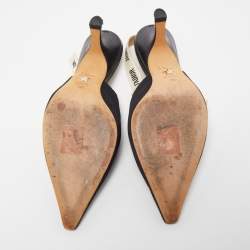 مملوكة مسبقًا Dior Black Technical Fabric J'adior Slingback Sandals Size 39